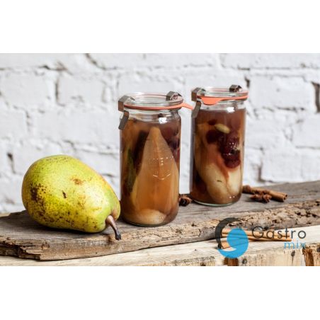 Słoik CYLINDRYCZNY 1040 ml z pokrywą - op. 6 szt - WECK | WE-908-80P TOM-GAST 