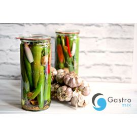  Słoik CYLINDRYCZNY 1040 ml z pokrywą - op. 6 szt - WECK | WE-908-80P TOM-GAST