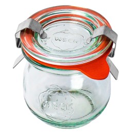 Słoik TULIP 75 ml z pokrywą, uszczelką i 2 zapinkami - op. 12 szt - WECK | WE-788-40PUZ TOM-GAST