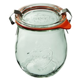 Słoik TULIP 220 ml z pokrywą, uszczelką i 2 zapinkami - op. 12 szt - WECK | WE-762-60PUZ TOM-GAST