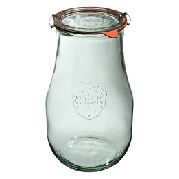 Słoik TULIP 2700 ml z pokrywą, uszczelką i 2 zapinkami - op. 4 szt - WECK | WE-739-100PUZ TOM-GAST