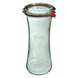 Słoik DELI 700 ml z pokrywą, uszczelką i 2 zapinkami - op. 6 szt - WECK | WE-758-80PUZ TOM-GAST