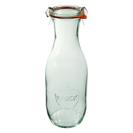 Butelka SAFTFLASCHE 1062 ml z pokrywą, uszczelką i 2 zapinkami - op. 6 szt - WECK | WE-766-60PUZ TOM-GAST