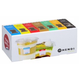 Zestaw etykiet wielorazowych Food Safety na każdy dzień tygodnia z podajnikiem | 850305 HENDI