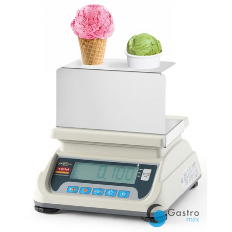 Waga LCD do lodów z portem RS232 i legalizacją | 755761 HENDI 