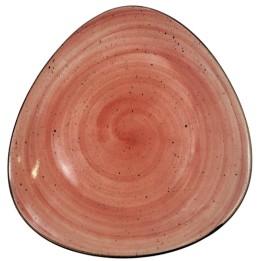TALERZ PŁYTKI 26 CM RUSTIC CZERWONY| DELTA-15.3-CZERWONY KERA CERAMIKA