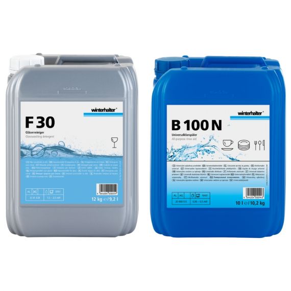 Zestaw płyn myjący F-30 12KG +płyn nabłyszczający B100N | WINTERHALTER 