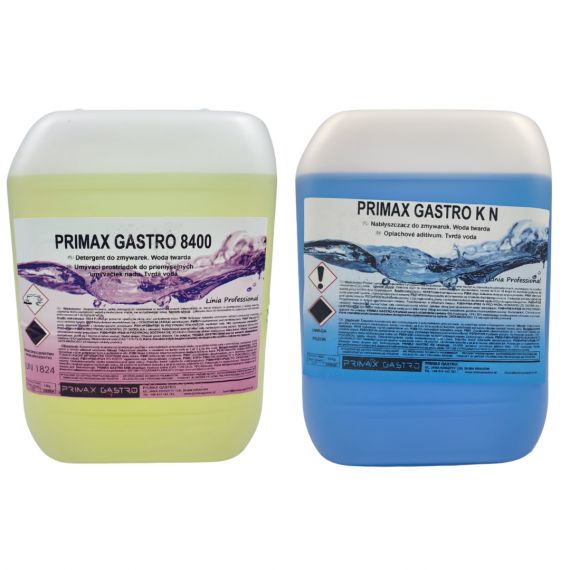 Zestaw płyn myjący F8400 12kg +płyn nabłyszczający KN 10kg| PRIMAX 