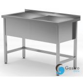 Stół z basenem dwukomorowym Profi Line-wysokość komory h 300 mm, o wym. 1200x600x850 mm