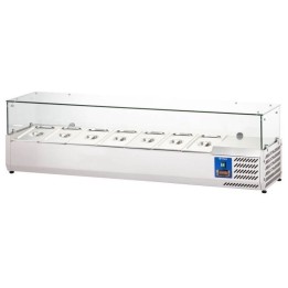 witryna chłodnicza  7 X GN 1/3, nasdtawna z szybą L 1600 mm| 834730 stalgast