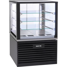witryna chłodnicza V 325 l, cukiernicza, oświetlenie LED, czarna | 777430 STALGAST