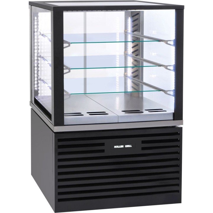 witryna chłodnicza V 325 l, cukiernicza, oświetlenie LED, czarna | 777430 STALGAST
