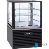 witryna chłodnicza V 325 l, cukiernicza, oświetlenie LED, czarna | 777430 STALGAST