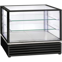 witryna chłodnicza V 170 l, nastawna, cukiernicza, czarna, oświetlenie LED | 777470 STALGAST