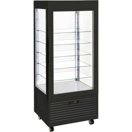 witryna chłodnicza V 480 l, cukiernicza, oświetlenie LED, czarna| 777480 STALGAST