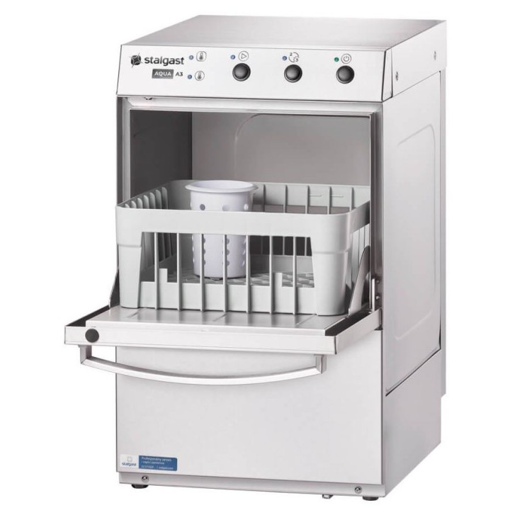 zmywarko wyparzarka, do szkła, dozownik płynu myjącego, pompa zrzutowa, P 2.77 kW, U 230 V| 801351 stalgast
