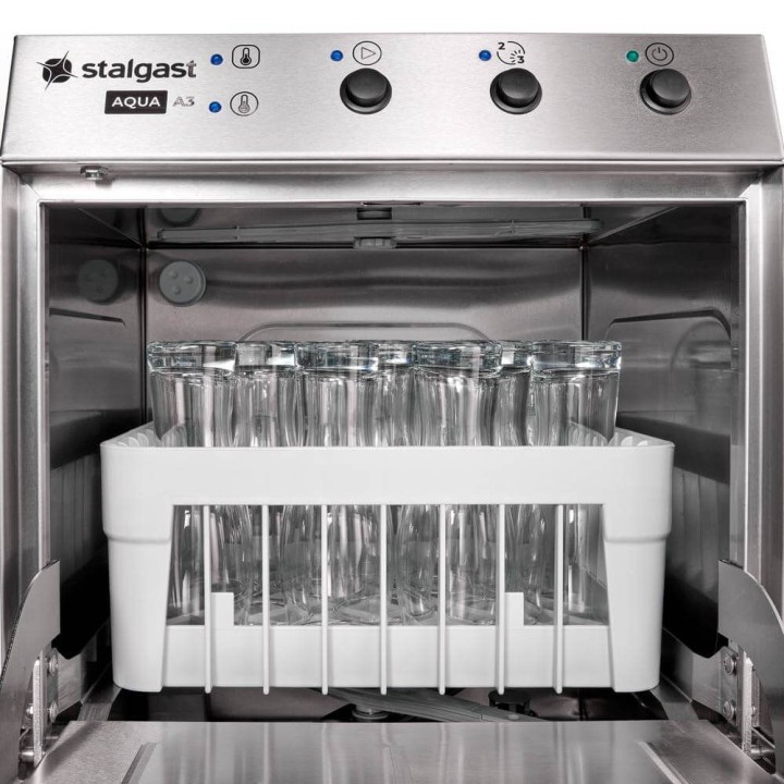 zmywarko wyparzarka, do szkła, dozownik płynu myjącego, pompa zrzutowa, P 2.77 kW, U 230 V| 801351 stalgast