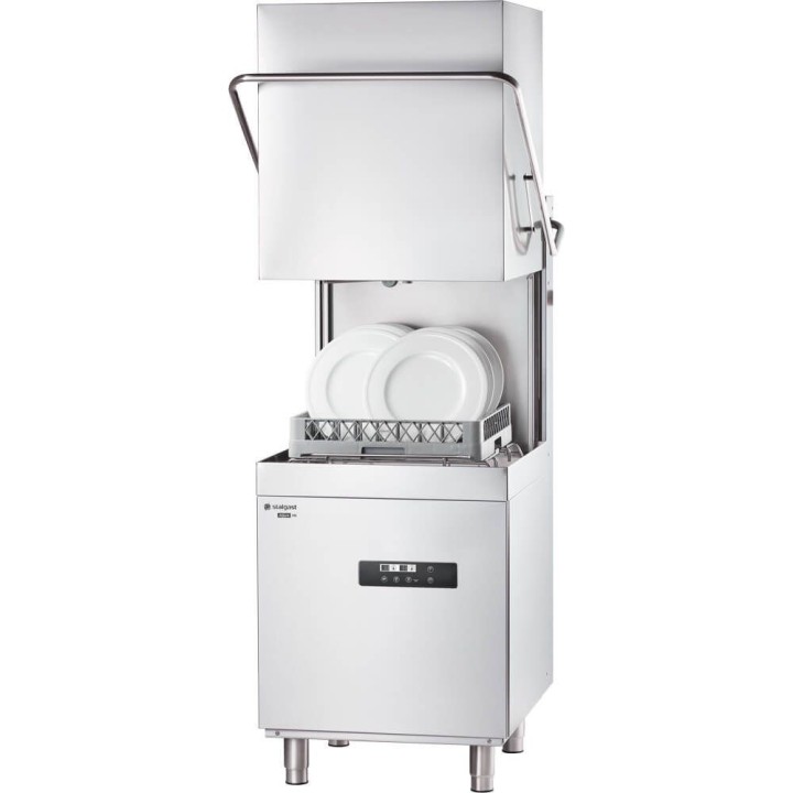 zmywarko wyparzarka, kapturowa, dozownik płynu myjącego, pompa wspomagająca płukanie, P 10.8 kW, U 400 V | 803036 stalgast