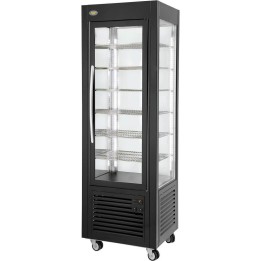 witryna chłodnicza, cukiernicza, oświetlenie LED, czarna, V 360 l | 777451 stalgast