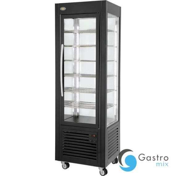 witryna chłodnicza, cukiernicza, oświetlenie LED, czarna, V 360 l | 777451 stalgast 