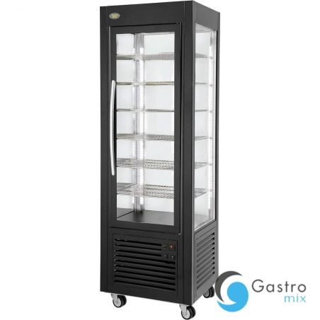 witryna chłodnicza, cukiernicza, oświetlenie LED, czarna, V 360 l | 777451 stalgast 