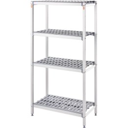 regał magazynowy 900x560x1680 mm aluminiowy| 686092 STALGAST