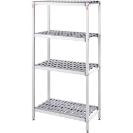 regał magazynowy 1510x560x1680 mm aluminiowy | 686152 STALGAST