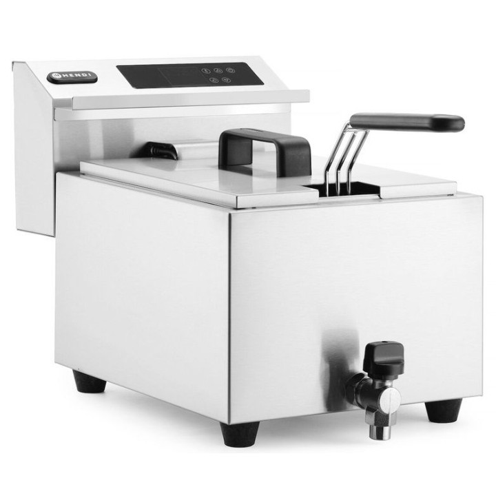 Frytownica 8 l z panelem cyfrowym Mastercook z kranem spustowym | 207369 hendi