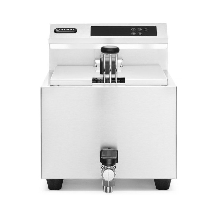Frytownica 8 l z panelem cyfrowym Mastercook z kranem spustowym | 207369 hendi
