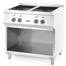 Kuchenka indukcyjna z 4 polami grzewczymi, 400V/17000W, 800x720x(H)854mm| 237687 hendi