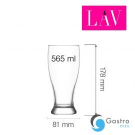 Szklanka do piwa Brotto 565 ml, LAV | LV-BRO29Z FINE DINE