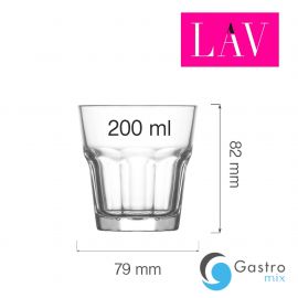  Szklanka niska do wody Aras 200 ml, LAV | LV-ARA218Z FINE DINE