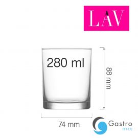 Szklanka do whiskey Liberty 280 ml, LAV | LV-LBR316Z fine dine