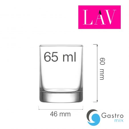 Kieliszek do wódki i likieru Liberty 65 ml, LAV | LV-LBR308Z fine dine 