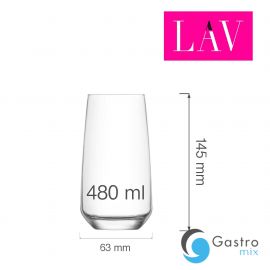 Szklanka wysoka long drink Lal 480 ml, LAV| LV-LAL376Z fine dine