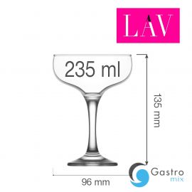  Kieliszek do szampana koktajlowy Misket 235 ml, LAV | LV-MIS550XZ FINE DINE