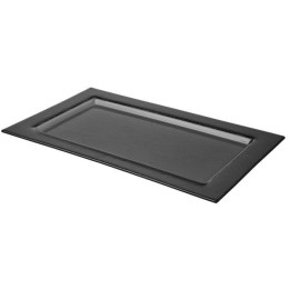 Taca szklana GN 1/1 czarna | 429884 FINE DINE