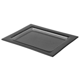 Taca szklana GN 1/2 czarna | 429891 FINE DINE