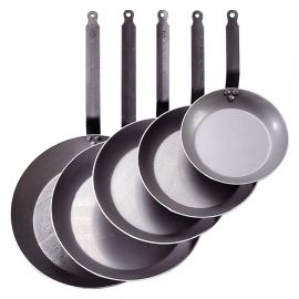  Patelnia okrągła śr. 24 cm CARBONE PLUS | D-5110-24 DE BUYER