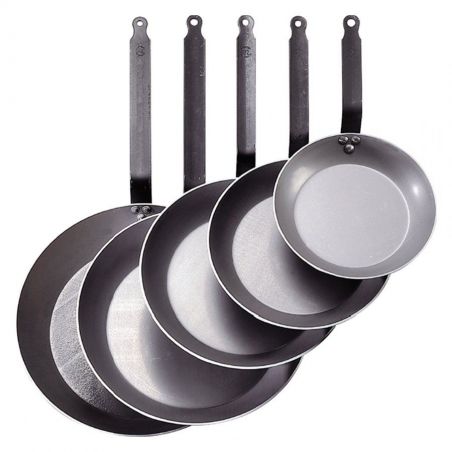 Patelnia okrągła śr. 24 cm CARBONE PLUS | D-5110-24 DE BUYER 