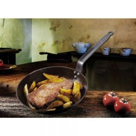  Patelnia okrągła śr. 24 cm CARBONE PLUS | D-5110-24 DE BUYER