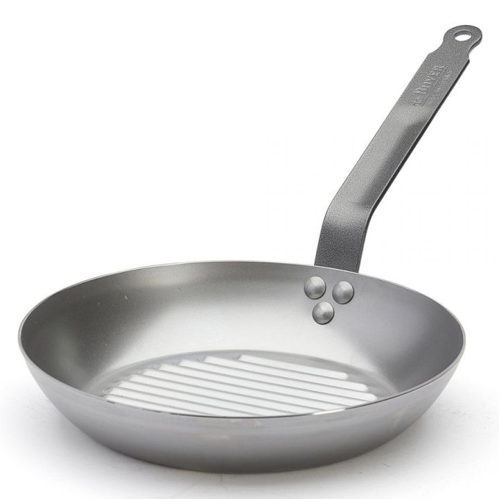Patelnia okrągła grillowa śr. 26 cm CARBONE PLUS | D-5530-26  DE BUYER