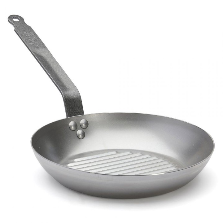 Patelnia okrągła grillowa śr. 26 cm CARBONE PLUS | D-5530-26  DE BUYER