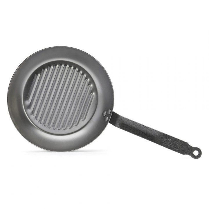 Patelnia okrągła grillowa śr. 26 cm CARBONE PLUS | D-5530-26  DE BUYER