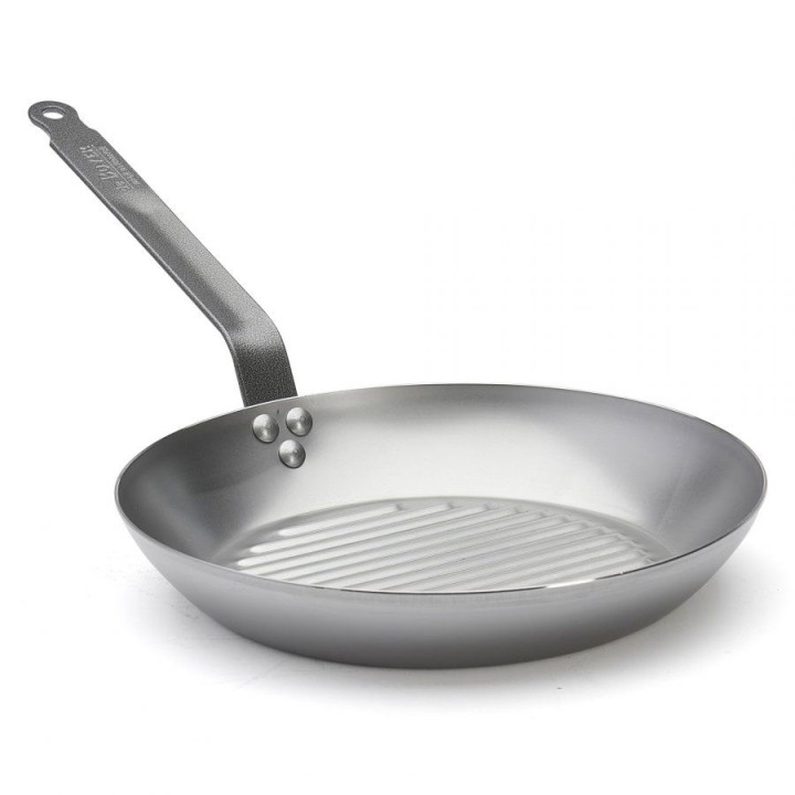 Patelnia okrągła grillowa śr. 30 cm CARBONE PLUS  | D-5530-30  DE BUYER