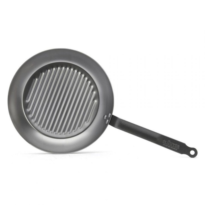 Patelnia okrągła grillowa śr. 30 cm CARBONE PLUS  | D-5530-30  DE BUYER