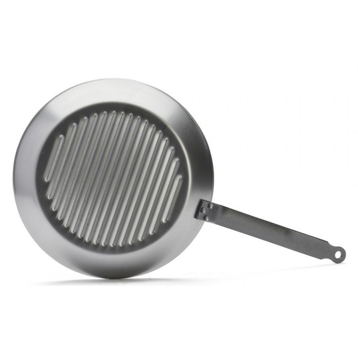 Patelnia okrągła grillowa śr. 30 cm CARBONE PLUS  | D-5530-30  DE BUYER