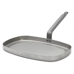 Patelnia prostokątna grillowa CARBONE PLUS  | D-5540-38 DE BUYER