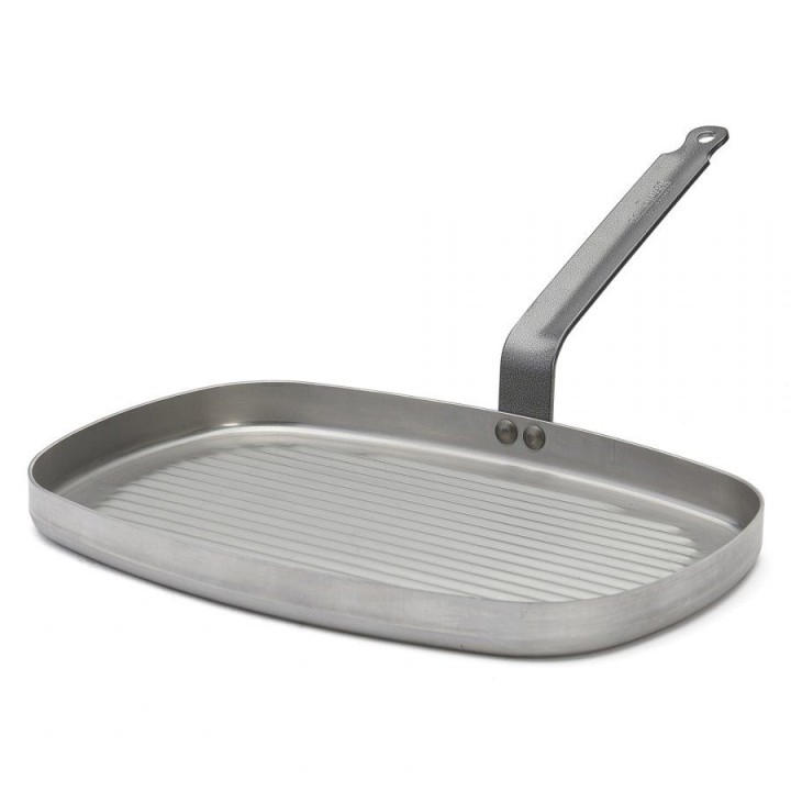 Patelnia prostokątna grillowa CARBONE PLUS  | D-5540-38 DE BUYER