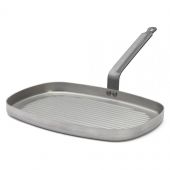 Patelnia prostokątna grillowa CARBONE PLUS  | D-5540-38 DE BUYER